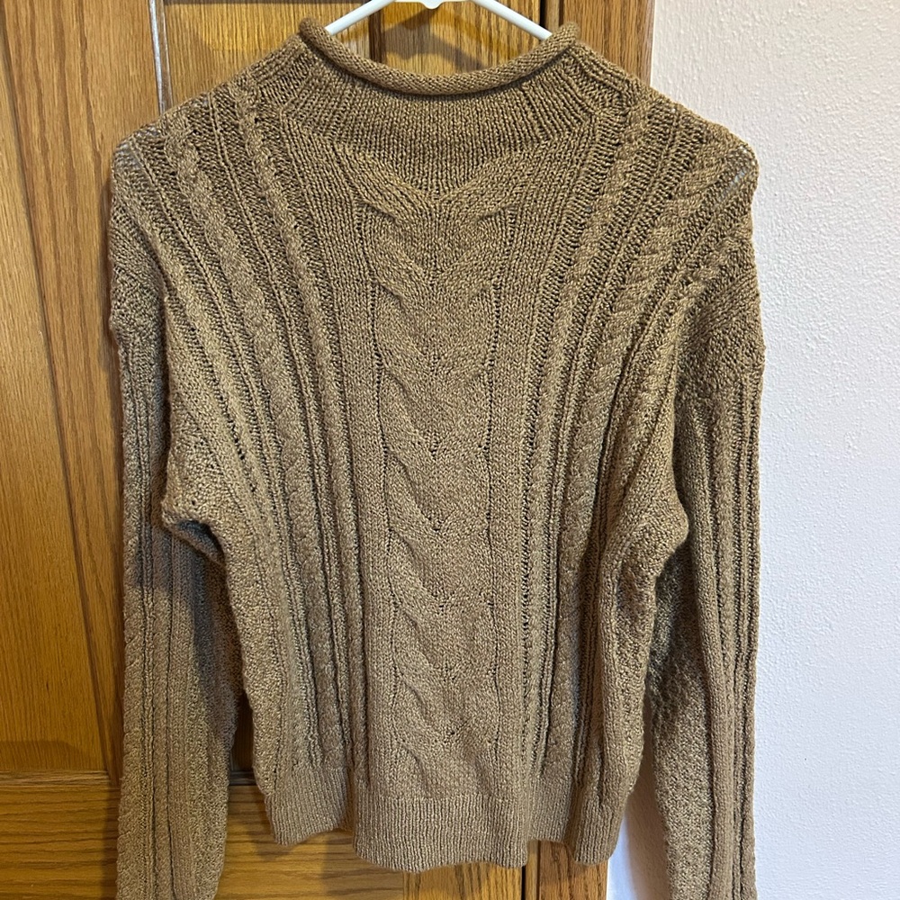 J. Crew Women’s Cable Knit Sweater - Tan